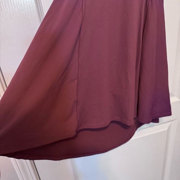 Halara Buckle Tie Back 2-in-1 Pocket Dance Active Dress NWT Size Large - Fig - Picture 3 of 11